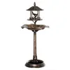 Image de Bain d'oiseaux abreuvoir pour oiseaux jardinière 3 en 1 dim. Ø 50 x 113H cm polypropylène bronze antique