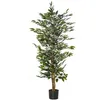 Image de Arbre artificiel plante artificiel ficus hauteur 1,5 m tronc branches liane lichen feuilles grand réalisme pot inclus
