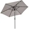 Image de Parasol deporte toile en polyester rectangle 268 x 205 mat en metal Outsunny