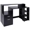 Image de Bureau Informatique multimédia Design Multi-rangements 137 L x 55 l x 92 H cm noir