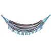 Image de Hamac de voyage portable style hippie chic toile de hamac dim. 3L x 1,5l m coton polyester multicolore