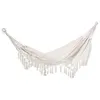 Image de Hamac de voyage portable style bohème chic toile de hamac dim. totales 2,88L x 1,5l m coton polyester beige