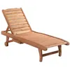 Image de Bain de soleil Outsunny vert en bois L. 11 cm H. 35 cm non empilable non pliable