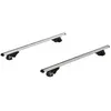 Image de Barres de toit de voiture verrouillables 2 clés fournies dim. 123,5L x 5,5l x 7H cm aluminium noir