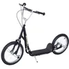 Image de Trottinette patinette freestyle grandes roues pneumatiques Ø 41 cm hauteur guidon réglable béquille pegs inclus acier noir