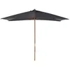 Image de Parasol droit rectangulaire de jardin grande taille dim. 3L x 2l x 2,5H m anthracite