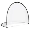 Image de Cage de foot portable - but de football futsal pliable pop up - sac rangement, piquets inclus - dim. 247L x 203l x 201,5H cm - fibre verre Oxford noir