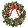 Image de Couronne de Noël artificielle lumineuse - Décoration de Noël LED - Ø 60 cm 20 LED blanc chaud - décoration incluse