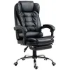 Image de Fauteuil de bureau fauteuil manager grand confort réglable dossier inclinable repose-pied revêtement synthétique gris