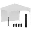 Image de Tonnelle barnum de jardin pliant - dim. 3L x 3l x 2,65H m - acier Oxford blanc