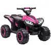 Image de Quad buggy électrique enfant 12 V 3 Km/h max. effets lumineux et sonores rose noir