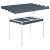 Image de Toile de rechange pour pergola rétractable 3 x 2,15 m polyester haute densité 180 g/m² anti-UV30+ gris