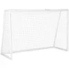 Image de But de football cage de foot but futsal - dim. 180L x 92l x 124H cm - PVC blanc