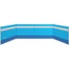 Image de Paravent brise-vue camping plage portable pliable avec sac de transport et poteaux acier dim. 725L x 140H cm bleu