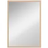 Image de Miroir mural rectangulaire dim. 50L x 70H cm cadre MDF aspect bois clair