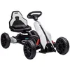 Image de Kart électrique pour enfant 3+ Go kart 12V - 2 vitesses max. 5 Km/h - autonomie max. 50 min. - ceinture - blanc