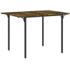 Image de Table de salle à manger pliante table de cuisine extensible avec 2 rabats style industriel rectangulaire pour petit espace, table à abattant pour 2-4 personnes, marron rustique