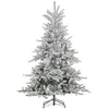 Image de Sapin de Noël artificiel LED H.180 cm - sapin de Noël enneigé - 1321 branches 300 LED blanc chaud