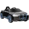 Image de Voiture électrique enfant licence BMW I4 12V 3-5Km/h max. nombreux effets télécommande noir