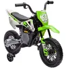 Image de Moto cross électrique dirt bike enfant 12V 2 moteurs 2 vitesses 2,4-5 Km/h musiques vert