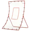 Image de Filet de rebond de football - rebondisseur de football angle réglable - dim. 175L x 115H cm - blanc rouge