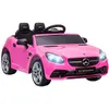 Image de Voiture véhicule électrique enfant 6 V 5 Km/h max. télécommande effets sonores + lumineux Mercedes SLC 300 rose