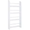 Image de Bibliothèque murale 4 étagères avec barres supports - 59 x 12 x 113 cm - MDF bois blanc