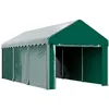 Image de Carport tente de garage 3 x 6 m abri voiture exterieur avec 2 portes enroulables PE vert