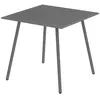 Image de Table a manger fixe sans tiroir 4 personnes carre en Acier L 80 cm