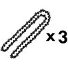 Image de Lot de 3 chaînes 76 maillons pour tronçonneuse