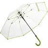 Image de Fare - Parapluie canne transparent - FP7112 - bord vert lime