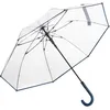 Image de Fare - Parapluie canne transparent - FP7112 - bord bleu marine
