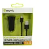 Image de MUVIT - Adaptateur d'alimentation pour voiture - 1 A (USB) - sur le câble : Micro-USB - noir