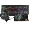 Image de AKUMA COMBO GAMING SENTAI C01 4 EN 1 CLAVIER SOURIS CASQUE TAPIS