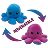 Image de Peluche poulpe réversible double face 20 cm -violet + bleu