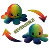Image de Peluche poulpe réversible double face 20 cm -Smiley + colère