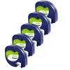 Image de Lot de 5 Rubans Blanc compatible Dymo LetraTag - Etiquette papier 91200 12mm x 4m Phonillico®