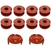 Image de Bobine fil coupe bordure fil de rechange WA0010 compatible pour Worx débroussailleuse WG150 WG155 WG160 WG165 WG170 Ø 1,65mm longueur 3m [Lot 8 bobines + 2 couvercles] Phonillico®