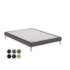 Image de Sommier tapissier merinos stylo confort ferme 160x190 avec 2 sommiers