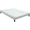 Image de Sommier Epeda confort ferme chenillé lin 15 cm NATURE 120x190