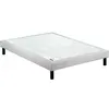 Image de Sommier Epeda confort médium chenillé lin 18 cm NATURE 2x90x200