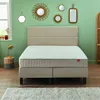 Image de Ensemble boxspring 3 en 1 sommier + tête de lit + pieds Epeda ENCHANTEUR Chenille lin 2x90x200