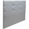 Image de MERINOS Tête de lit Cozy chine gris clair 160cm (170cm finie)