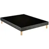 Image de Sommier déco tapissier Unic gris - Merinos 160x200