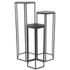 Image de RAZZA - Lot de 3 Sellettes Gigognes Métal Noir - Altobuy