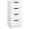 Image de Chiffonnier 4 Tiroirs Coloris Blanc - JENNY BLANC - ALTOBUY