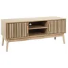 Image de PAJAN - Meuble TV 2 Portes Effet Bois avec Tasseaux - Altobuy