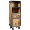 Image de Etagère Multi-Rangements Acier et Bois Massif - EDWIN - ALTOBUY