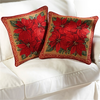 Image de 2 housses poinsettia