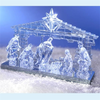 Image de Crèche lumineuse chantante bleutée